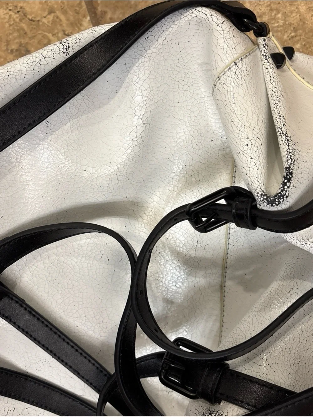 L.A.M.B. leather backpack